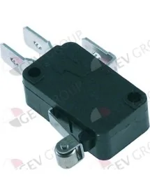 microrupteur avec levier à galet 250V 16A 1CO raccord cosse mâle 6,3mm