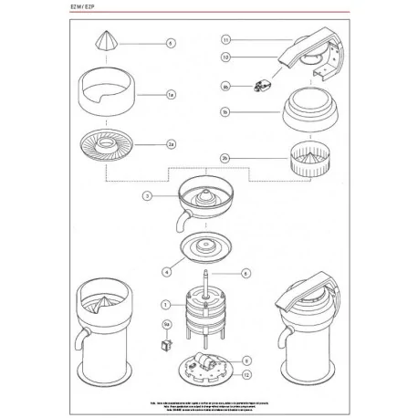 Réglez crépine inoxydable + artichaut gris Sammic ECP / EZ