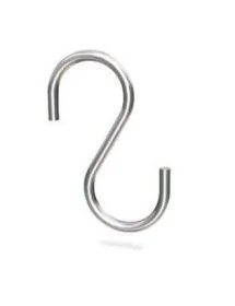 Rod Hook Shaped 'S' of 5mm without tips. Box of 10 units.