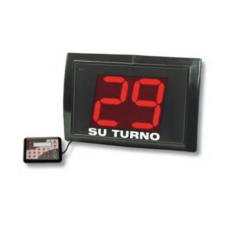 Queue indicator with manual number control