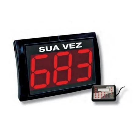 Queue indicator with manual number control