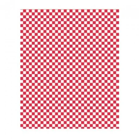 Greaseproof paper Red Square Print (500 units)