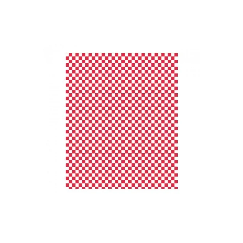 Greaseproof paper Red Square Print (1000 units)