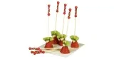 Pincho Bambú Cuentas Rojas (Pack 200 uds)
