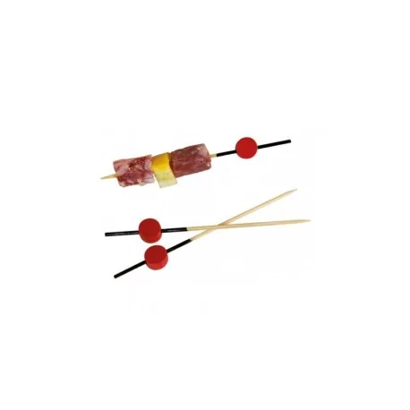 Bamboo Pick Red and Black (200 pcs)