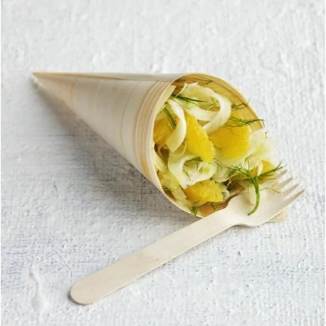 Mini cônes en bois 13 cm (100 unités)