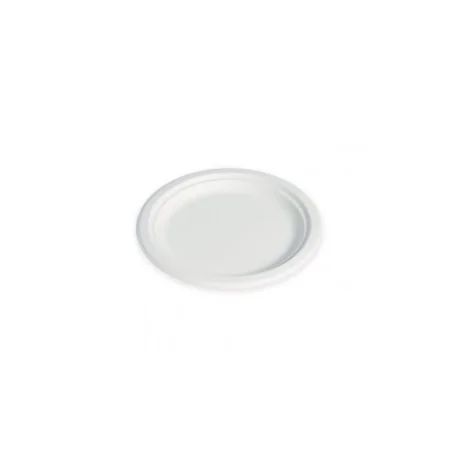 Biodegradable white dish (50 pcs)