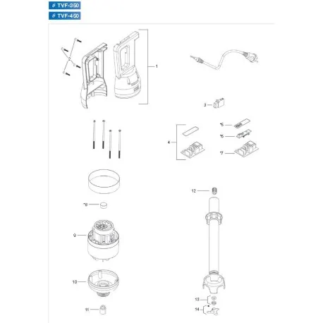 L'écrou de serrage de tube Mixer Edenox TVF-350 TVF-450 K016C31072