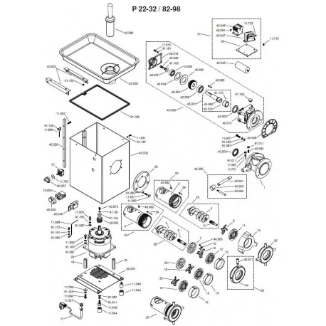 Protector grille mains Hachoir Braher P22 P32