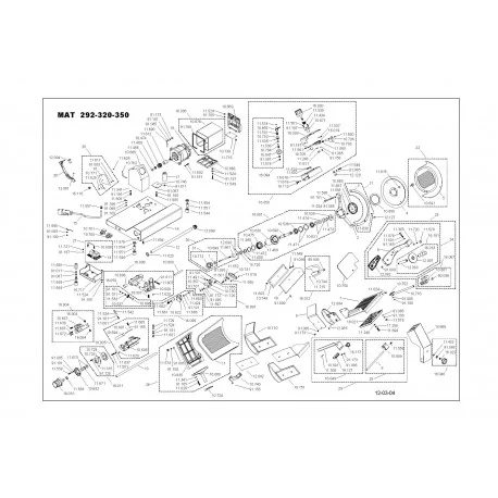 Groupe de soutien Trancheuse Braher USA MAT C 16021 
