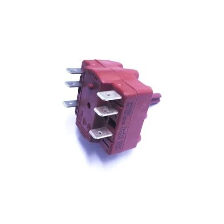 conmutador giratorio 4 0-1-2 juegos de contactos 2 tipo 4RH 400V 16A eje ø 6,3x4,7mm eje L 15mm Gottak 440214 Braher 90022