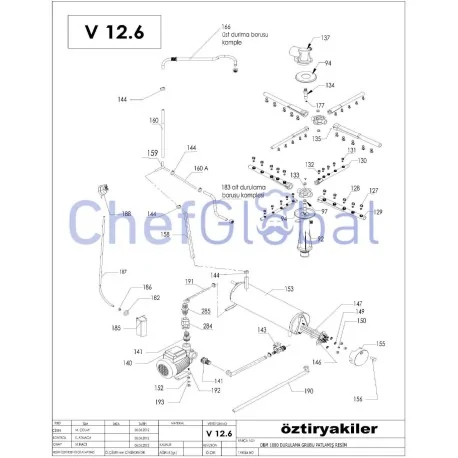heating element 9000W 230V Ozti 1080-1500-2000  9000W 9099.01000.06