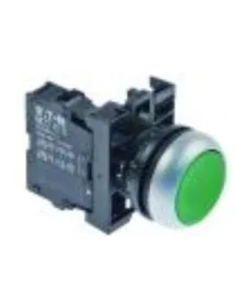 push switch mounting measurements ø22mm green 1NO latching Ozti M22DR-G 6232.00012.08