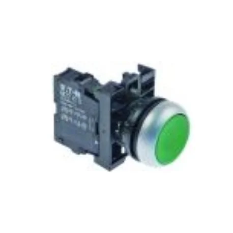 push switch mounting measurements ø22mm green 1NO latching Ozti M22DR-G 6232.00012.08