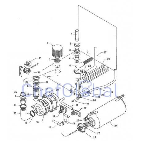 Porte complète Elframo-verres BD13 00222170