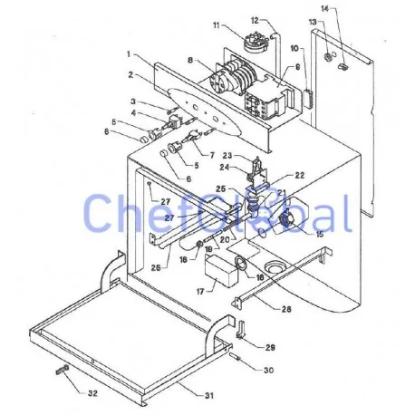 Porte complète Elframo-verres BD13 00222170