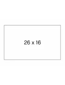 Étiquettes rectangulaires Rolls blanc 26x16 (40 rouleaux)