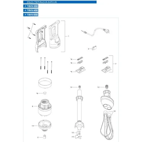 Acoplamiento Hembra Brazo Triturador Edenox TVF TBVV K016C31003