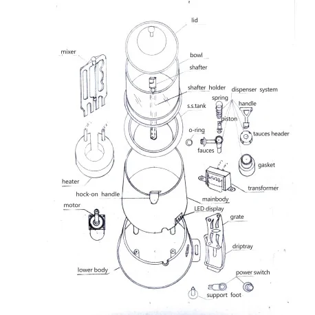 Tapón con Rosca Chocolatera CH-5 CH-10
