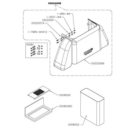Balle rouge presse-agrume 80mm  Zummo 0505004