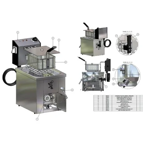 Cabezal Completo Freidora WF161 WF162 5KW