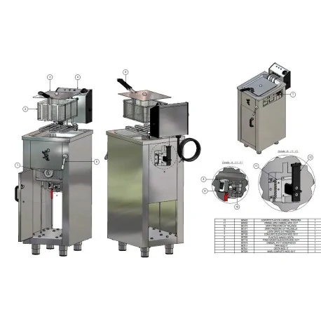 Head Full 5KW Fryer WF161 WF162