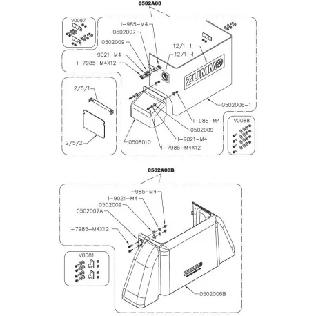 Cover juicers Zummo Z05 2003M 0502006B