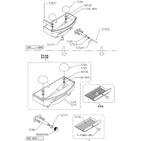 Exit Cover juicers Zummo Z08 0508010G