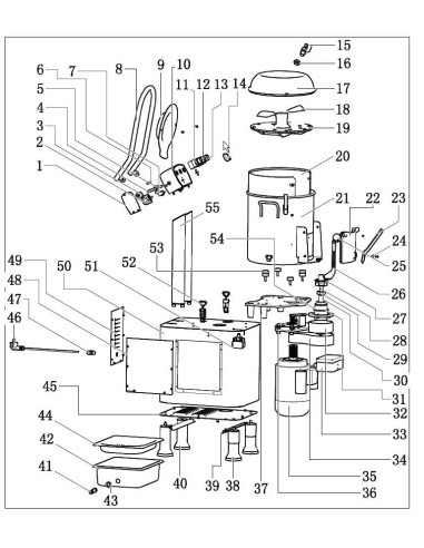 Charnière verrouillage HLP-20 Eplucheur.