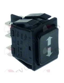 momentary rocker switch mounting measurements 30x22mm black 2CO 230V 16A