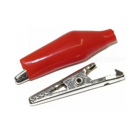 Test Alligator Clips Crocodile Clamp - Red + Black (Size M / 5 Pairs)