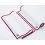 100% Cotton dishcloths 40x64 cm Bordeaux (10 pcs)