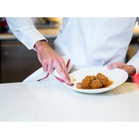 Torchons 100% coton 40x64 cm ROLLDRAP Bordeaux (10 unités)