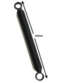 Muelle tracción Biconico 260mm Ancho 25mm Envasadora Vacío hilo 3,5mm Bicónico