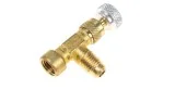 Llave para botella desechable de gas refrigerante R-134A Roscas 1/4'H, 1/4'M