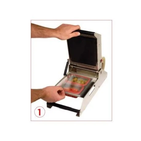 Operculeuse pour les plateaux 