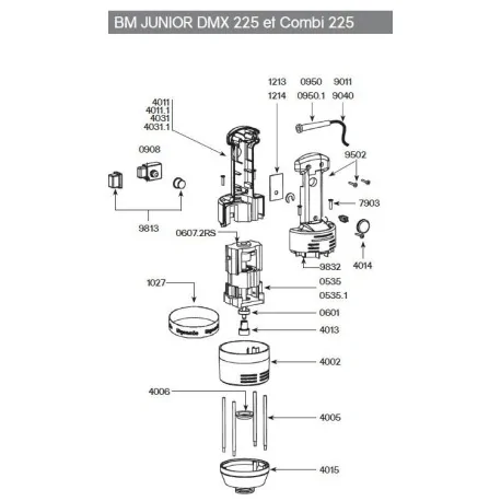 Housing Dynamic half an 230V Junior lower 4040