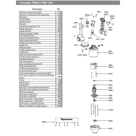 Housing Dynamic half an 230V Junior lower 4040