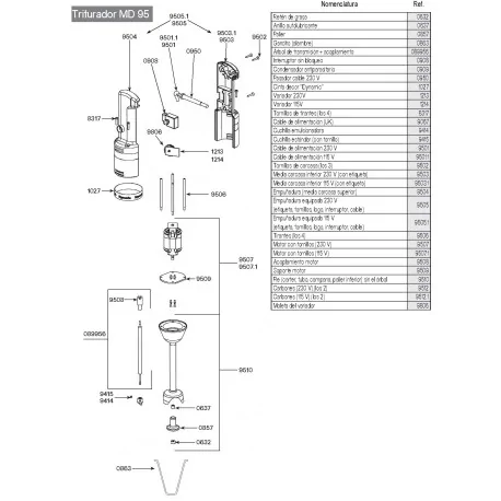 couteau ø 39mm trou ø 4mm H 12mm Dynamic Dynamix 9415 0551