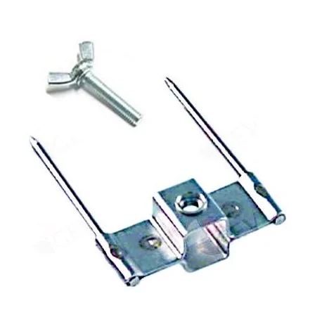 skewer clamp for chicken rotisserie straight simple 90X55mm spike 4 mm tube 12mm