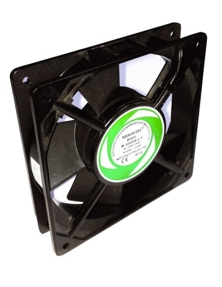 ventilateur axial L 120mm lar. 120mm H 26mm 230VAC 50-60Hz 14W palier roulement à billes M-12025A-L T MDOVPD