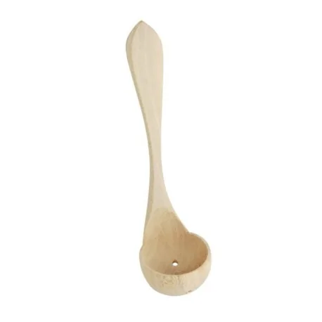 Wooden scoop with holes