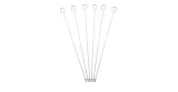 Skewers chrome-plated 35 cm (6 pcs)