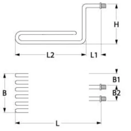 Resistencia Freidora 5000W  205x220x135mm  EF