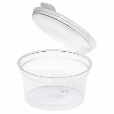 Small tub with lid hinge (Pack of 50 pcs)