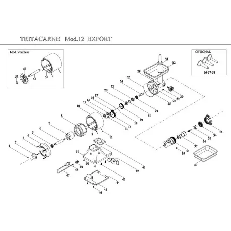Screw  grinder 12 model Fama