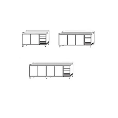Mesas para mantenimiento de congelados serie 600