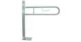 Folding INOX grab bar with ground anchor