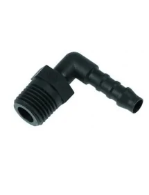 embout tuyau plastique coudé filetage 1/4" 361755 tuyau ø 6mm Q 1 pc