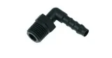 empalme de tubo plástico acodado rosca 1/4" tubo ø 6mm UE 1 pzs 